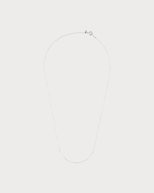 PERSEE White Gold and Diamond 5-Stone Dana¨¦ Necklace(White Gold)