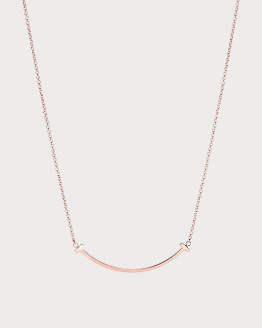 TIFFANY & CO. Tiffany T Smile Pendant in(Rose Gold)