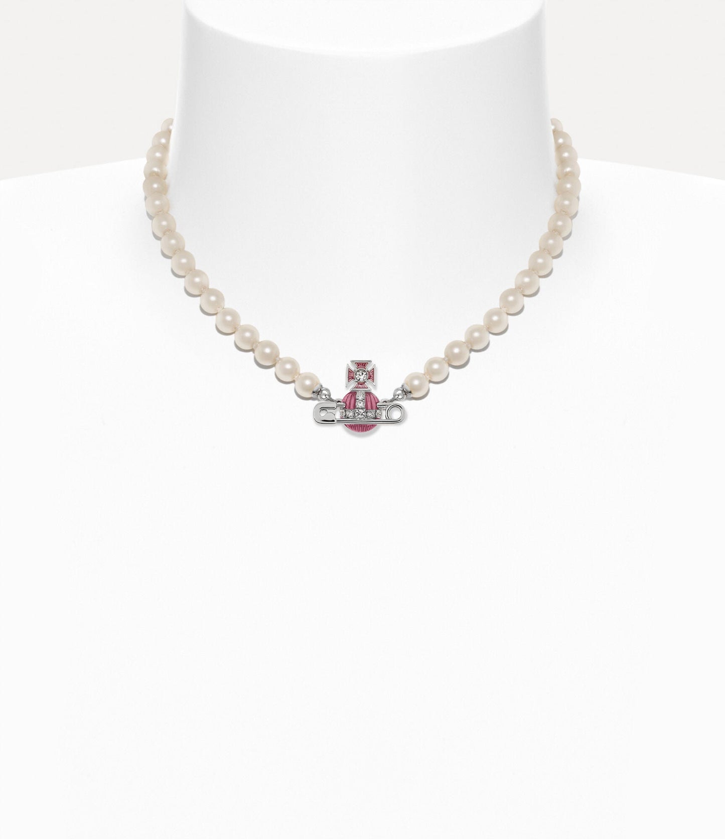 VIVIENNE WESTWOOD Kitty Pearl Necklace Brass(2 Colors)