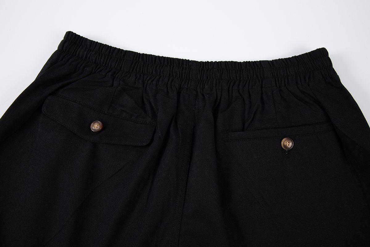 Test2-Ralph Lauren Drawstring Cotton Shorts — detail