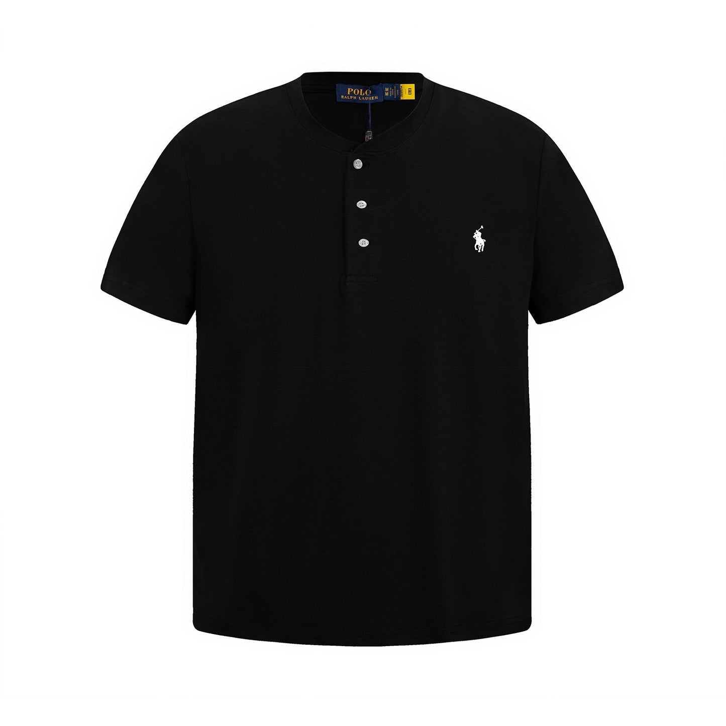 Test2-Ralph Lauren Embroidered Three-Button Henley Shirt — hero